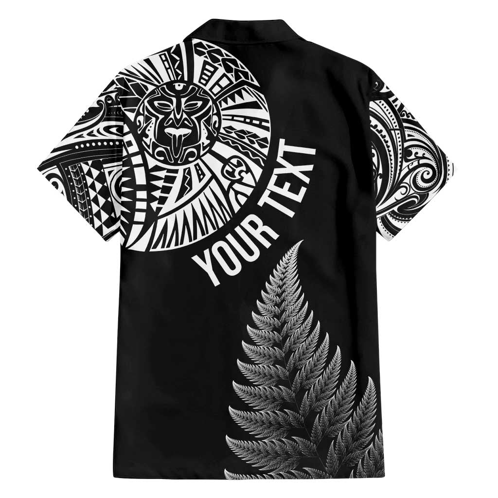Personalised New Zealand Maori Art Tattoo and Silver Fern Family Matching Summer Maxi Dress and Hawaiian Shirt LT03 - Polynesian Pride
