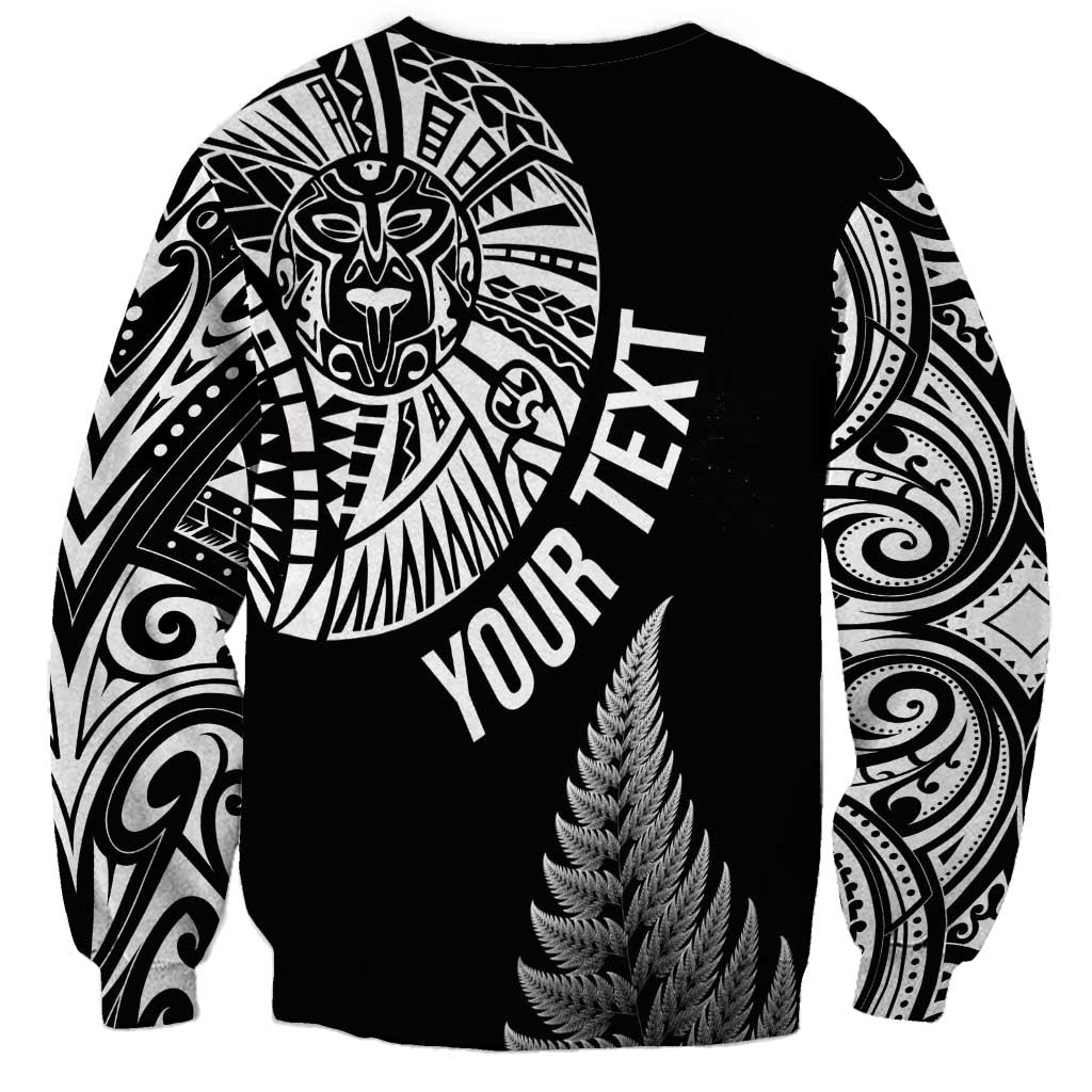 Personalised New Zealand Maori Art Tattoo and Silver Fern Sweatshirt