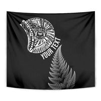 Personalised New Zealand Maori Art Tattoo and Silver Fern Tapestry