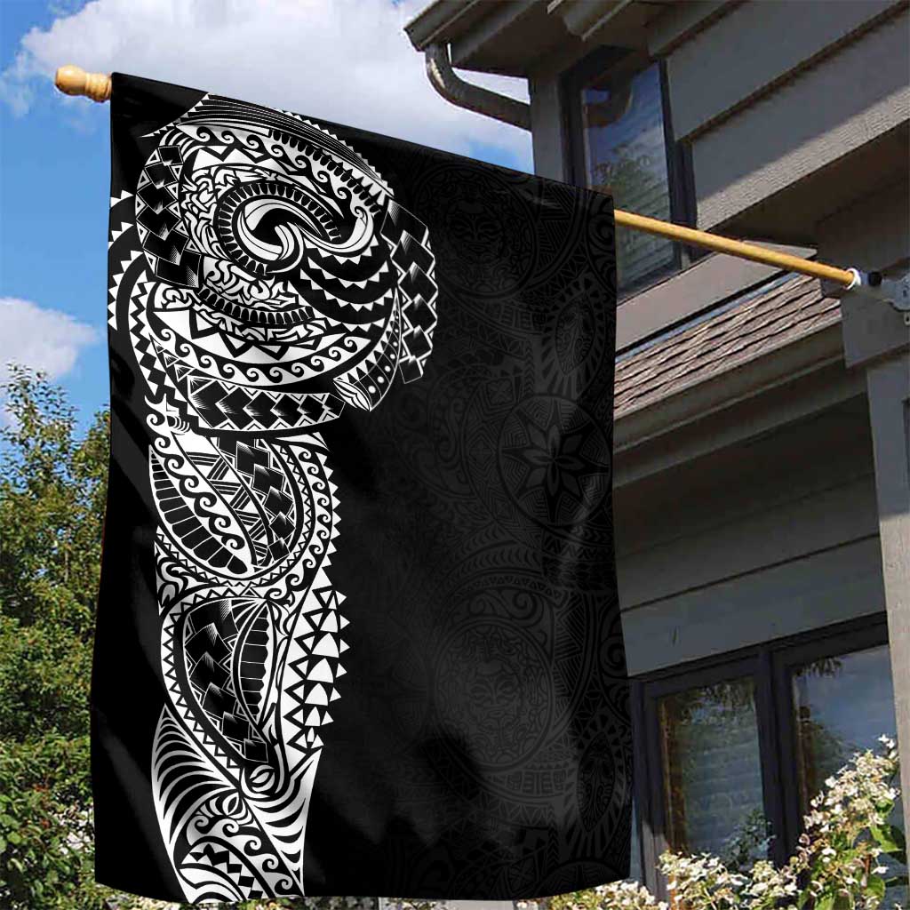 Polynesian Art Traditional Tattoo Pattern Garden Flag