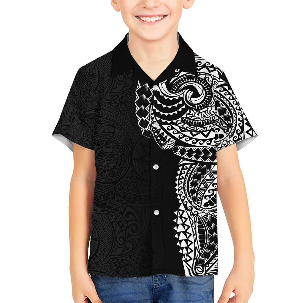 Polynesian Art Traditional Tattoo Pattern Kid Hawaiian Shirt