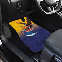 American Samoa Fautasi Car Mats Bald Eage and Sailfish with Kakau Motifs LT03 - Polynesian Pride
