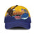 American Samoa Fautasi Classic Cap Bald Eage and Sailfish with Kakau Motifs - Polynesian Pride