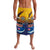 American Samoa Fautasi Lavalava Bald Eage and Sailfish with Kakau Motifs - Polynesian Pride