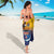 American Samoa Fautasi Sarong Bald Eage and Sailfish with Kakau Motifs - Polynesian Pride