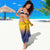 American Samoa Fautasi Sarong Bald Eage and Sailfish with Kakau Motifs - Polynesian Pride