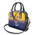American Samoa Fautasi Shoulder Handbag Bald Eage and Sailfish with Kakau Motifs - Polynesian Pride