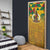 Melanesian Vanuatu Door Cover With Tapa Tribal Pattern and Triangle Geometric Tricolor - Polynesian Pride