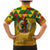 Melanesian Vanuatu Family Matching Mermaid Dress and Hawaiian Shirt With Tapa Tribal Pattern and Triangle Geometric Tricolor - Polynesian Pride
