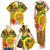 Melanesian Vanuatu Family Matching Tank Maxi Dress and Hawaiian Shirt With Tapa Tribal Pattern and Triangle Geometric Tricolor - Polynesian Pride