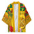 Melanesian Vanuatu Kimono With Tapa Tribal Pattern and Triangle Geometric Tricolor - Polynesian Pride