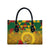 Melanesian Vanuatu Leather Bag With Tapa Tribal Pattern and Triangle Geometric Tricolor - Polynesian Pride