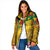 Melanesian Vanuatu Padded Jacket With Tapa Tribal Pattern and Triangle Geometric Tricolor - Polynesian Pride