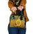 Melanesian Vanuatu Shoulder Handbag With Tapa Tribal Pattern and Triangle Geometric Tricolor - Polynesian Pride