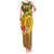 Melanesian Vanuatu Tank Maxi Dress With Tapa Tribal Pattern and Triangle Geometric Tricolor - Polynesian Pride