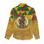 Melanesian Vanuatu Women Casual Shirt With Tapa Tribal Pattern and Triangle Geometric Tricolor - Polynesian Pride