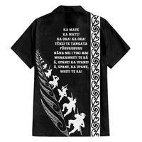 New Zealand Rugby Family Matching Summer Maxi Dress and Hawaiian Shirt Haka Dance Tribal God Mask Maori Pattern LT03 - Polynesian Pride