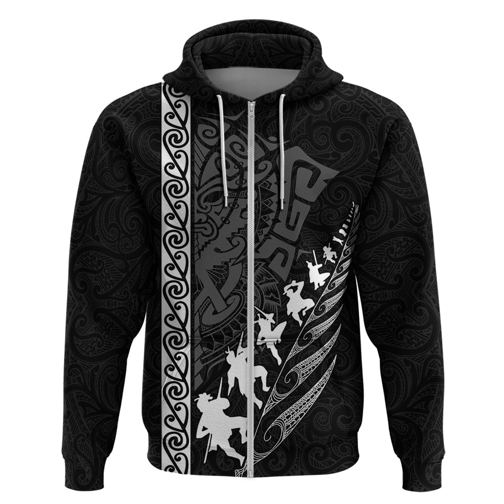 New Zealand Rugby Hoodie Haka Dance Tribal God Mask Maori Pattern LT03 - Polynesian Pride