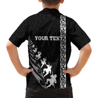 custom-new-zealand-rugby-kid-hawaiian-shirt-haka-dance-tribal-god-mask-maori-pattern
