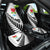 New Zealand Auckland Car Seat Cover Auckland's Emblem and Silver Ferns - Maori Art Tattoo