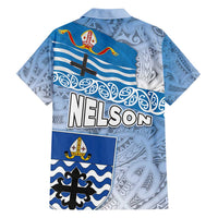 New Zealand Nelson Family Matching Tank Maxi Dress and Hawaiian Shirt Nelson's Flag and Seal - Maori Art Tattoo LT03 - Polynesian Pride