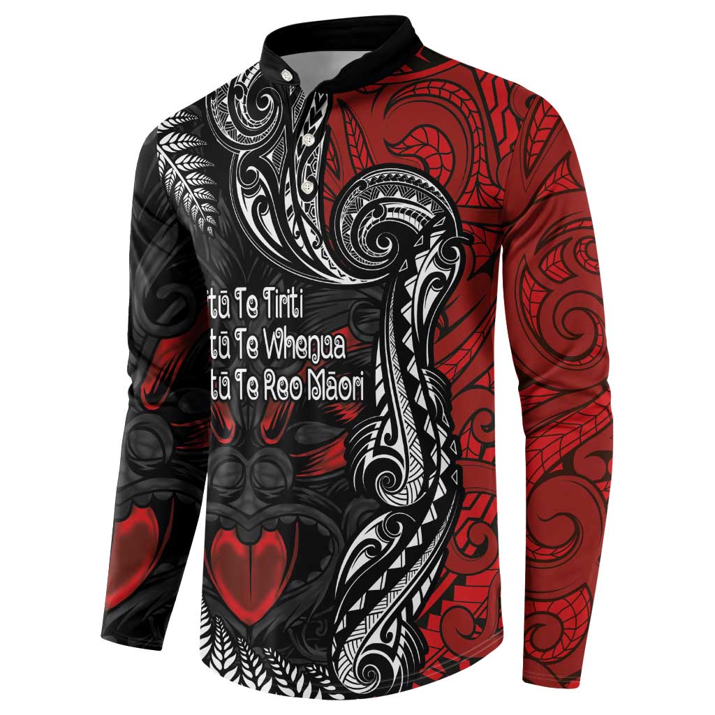Aotearoa Toitu Te Tiriti Button Sweatshirt New Zealand Honour the Treaty - Te Tiriti Is Us
