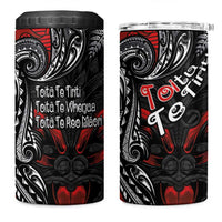 Aotearoa Toitu Te Tiriti 4 in 1 Can Cooler Tumbler New Zealand Honour the Treaty - Te Tiriti Is Us LT03 One Size: 16 oz Red - Polynesian Pride