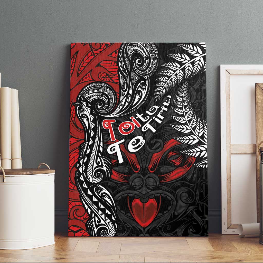 Aotearoa Toitu Te Tiriti Canvas Wall Art New Zealand Honour the Treaty - Te Tiriti Is Us LT03 - Polynesian Pride