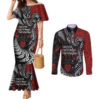 Aotearoa Toitu Te Tiriti Couples Matching Mermaid Dress and Long Sleeve Button Shirt New Zealand Honour the Treaty - Te Tiriti Is Us