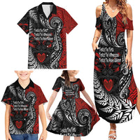 Aotearoa Toitu Te Tiriti Family Matching Summer Maxi Dress and Hawaiian Shirt New Zealand Honour the Treaty - Te Tiriti Is Us LT03 - Polynesian Pride