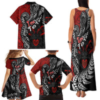 Aotearoa Toitu Te Tiriti Family Matching Tank Maxi Dress and Hawaiian Shirt New Zealand Honour the Treaty - Te Tiriti Is Us LT03 - Polynesian Pride