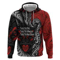 Aotearoa Toitu Te Tiriti Hoodie New Zealand Honour the Treaty - Te Tiriti Is Us LT03 Pullover Hoodie Red - Polynesian Pride