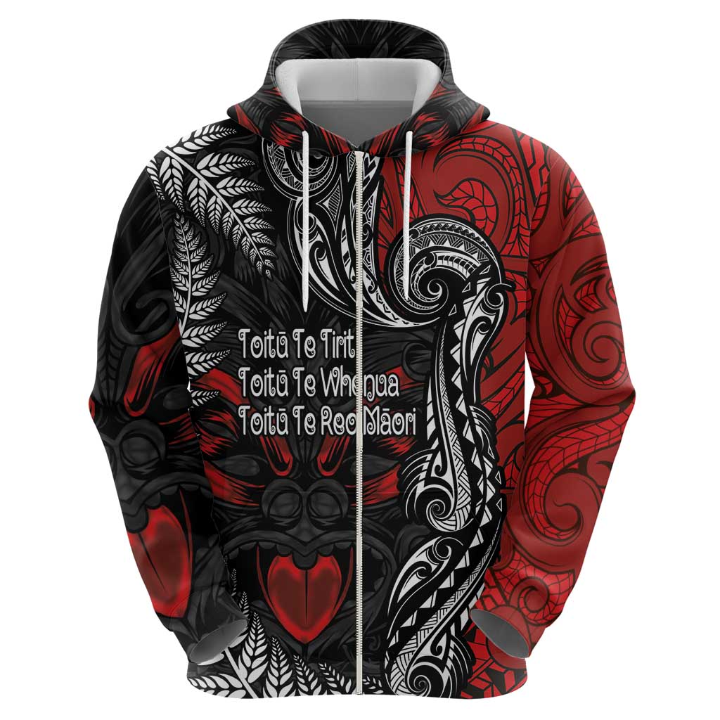 Aotearoa Toitu Te Tiriti Hoodie New Zealand Honour the Treaty - Te Tiriti Is Us LT03 - Polynesian Pride