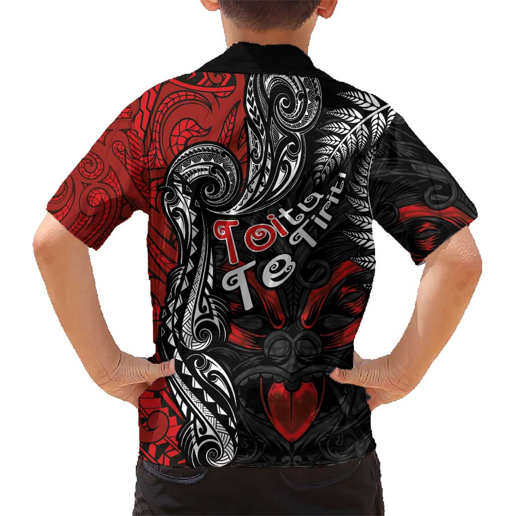 Aotearoa Toitu Te Tiriti Kid Hawaiian Shirt New Zealand Honour the Treaty - Te Tiriti Is Us LT03 - Polynesian Pride