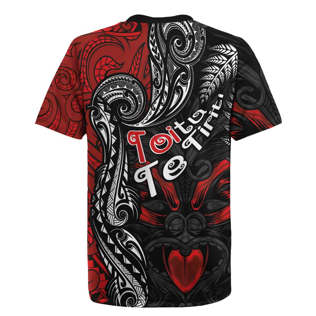 Aotearoa Toitu Te Tiriti Rugby Jersey New Zealand Honour the Treaty - Te Tiriti Is Us LT03 - Polynesian Pride