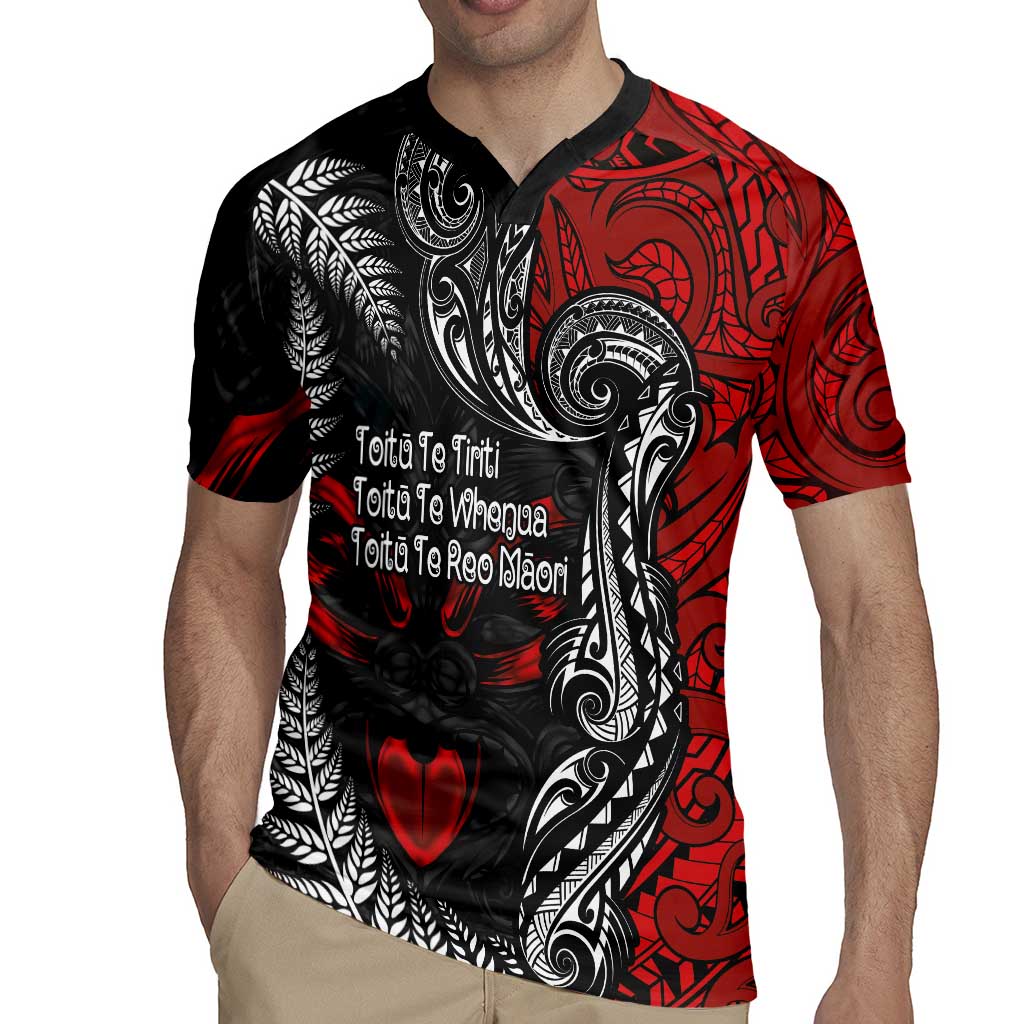Aotearoa Toitu Te Tiriti Rugby Jersey New Zealand Honour the Treaty - Te Tiriti Is Us LT03 - Polynesian Pride