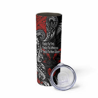 Aotearoa Toitu Te Tiriti Skinny Tumbler New Zealand Honour the Treaty - Te Tiriti Is Us LT03 - Polynesian Pride