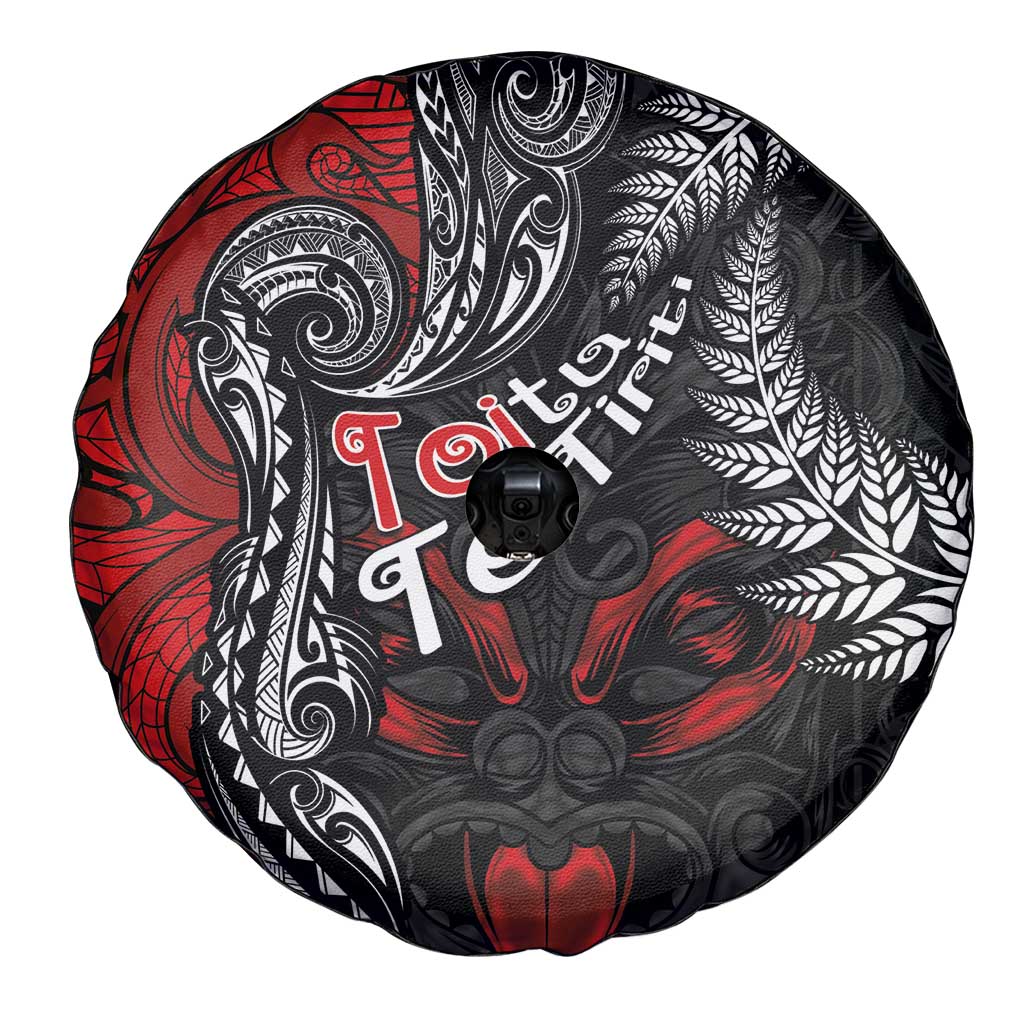 Aotearoa Toitu Te Tiriti Spare Tire Cover New Zealand Honour the Treaty - Te Tiriti Is Us LT03 - Polynesian Pride