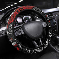 Aotearoa Toitu Te Tiriti Steering Wheel Cover New Zealand Honour the Treaty - Te Tiriti Is Us LT03 Universal Fit Red - Polynesian Pride