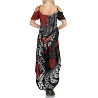 Aotearoa Toitu Te Tiriti Summer Maxi Dress New Zealand Honour the Treaty - Te Tiriti Is Us LT03 - Polynesian Pride