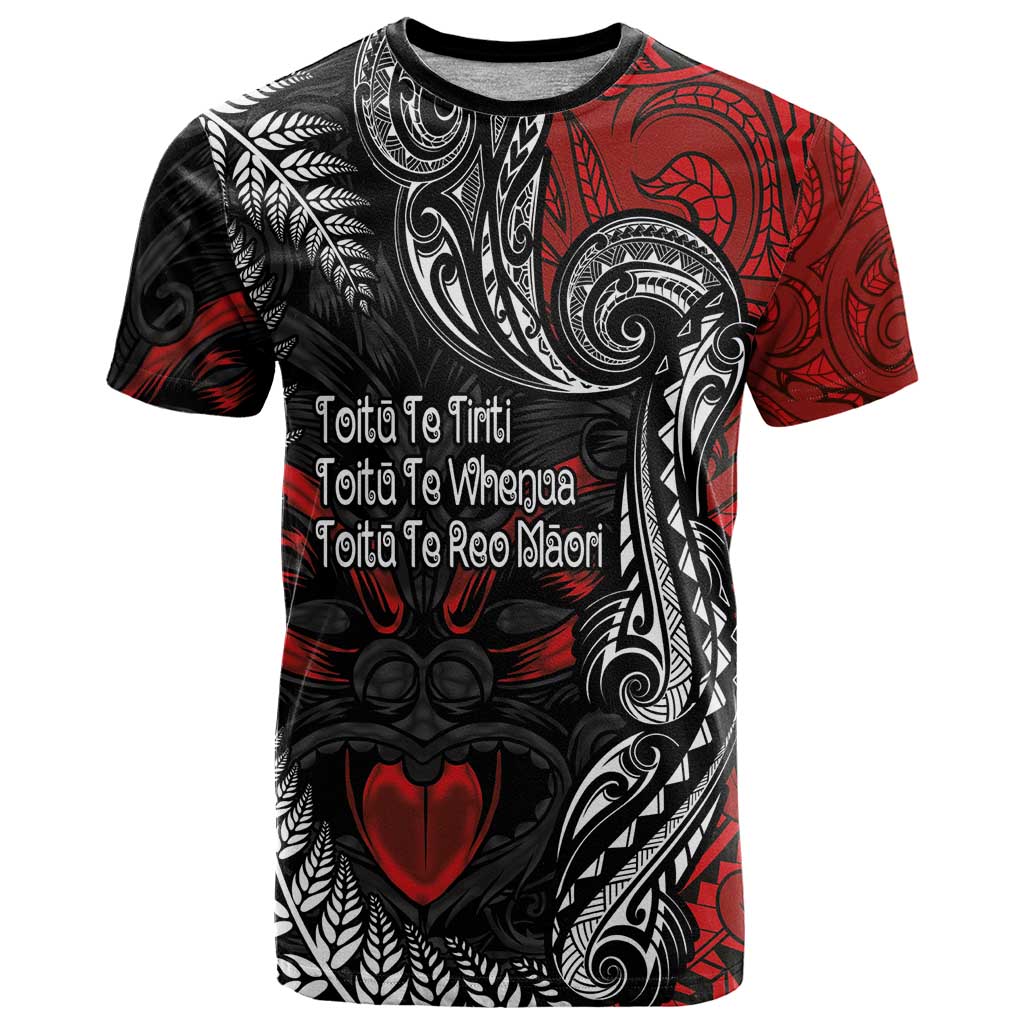 Aotearoa Toitu Te Tiriti T Shirt New Zealand Honour the Treaty - Te Tiriti Is Us LT03 Red - Polynesian Pride