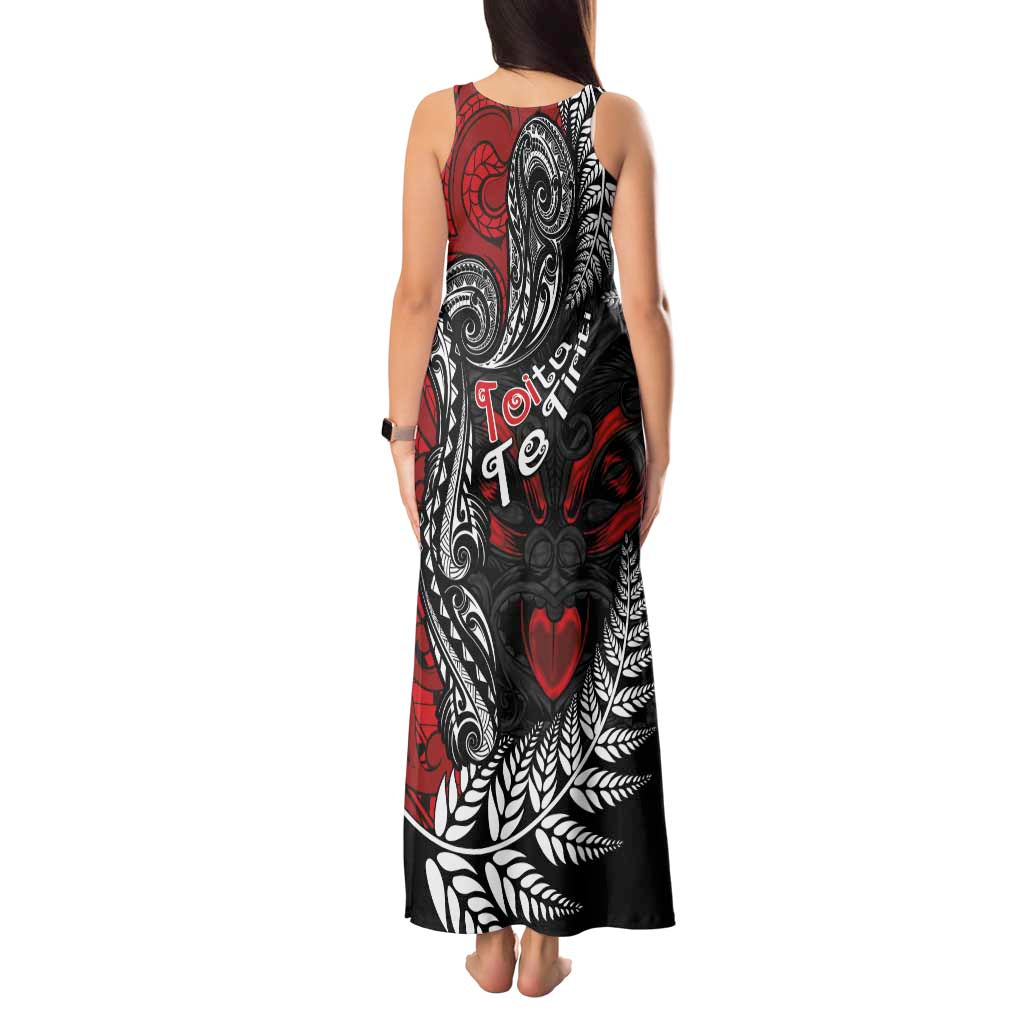 Aotearoa Toitu Te Tiriti Tank Maxi Dress New Zealand Honour the Treaty - Te Tiriti Is Us LT03 - Polynesian Pride
