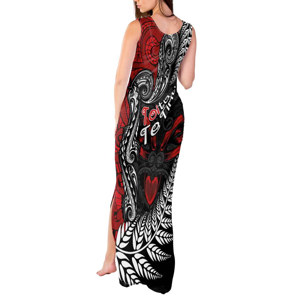 Aotearoa Toitu Te Tiriti Tank Maxi Dress New Zealand Honour the Treaty - Te Tiriti Is Us LT03 - Polynesian Pride