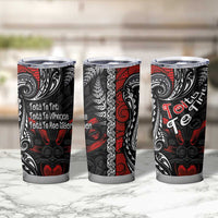 Aotearoa Toitu Te Tiriti Tumbler Cup New Zealand Honour the Treaty - Te Tiriti Is Us LT03 - Polynesian Pride