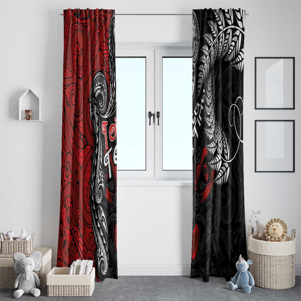 Aotearoa Toitu Te Tiriti Window Curtain New Zealand Honour the Treaty - Te Tiriti Is Us LT03 - Polynesian Pride