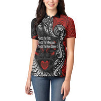 Aotearoa Toitu Te Tiriti Women Polo Shirt New Zealand Honour the Treaty - Te Tiriti Is Us LT03 - Polynesian Pride