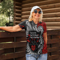 Aotearoa Toitu Te Tiriti Women Polo Shirt New Zealand Honour the Treaty - Te Tiriti Is Us LT03 - Polynesian Pride