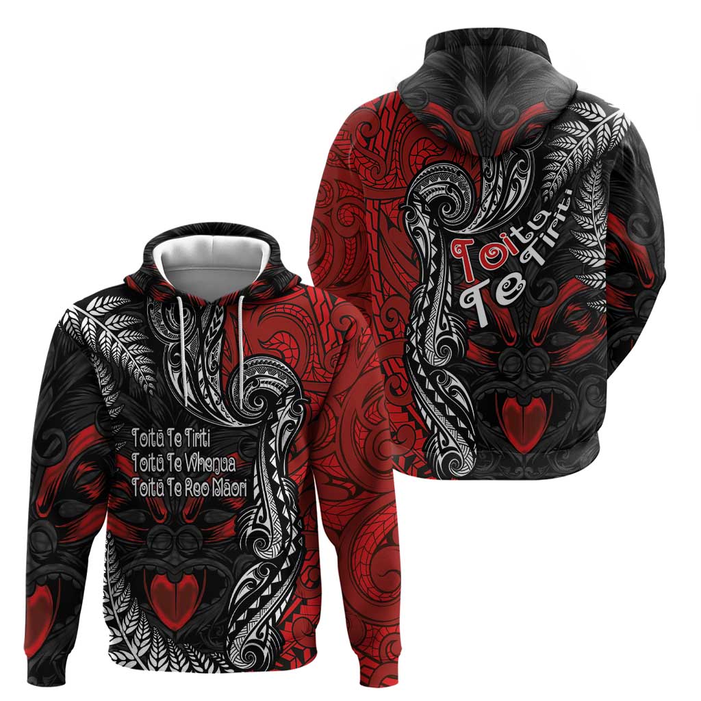 Aotearoa Toitu Te Tiriti Zip Hoodie New Zealand Honour the Treaty - Te Tiriti Is Us LT03 - Polynesian Pride