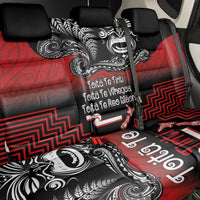 Aotearoa Toitu Te Tiriti Back Car Seat Cover New Zealand Honour the Treaty - Fight Together LT03 - Polynesian Pride