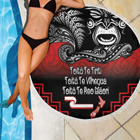 Aotearoa Toitu Te Tiriti Beach Blanket New Zealand Honour the Treaty - Fight Together LT03 - Polynesian Pride
